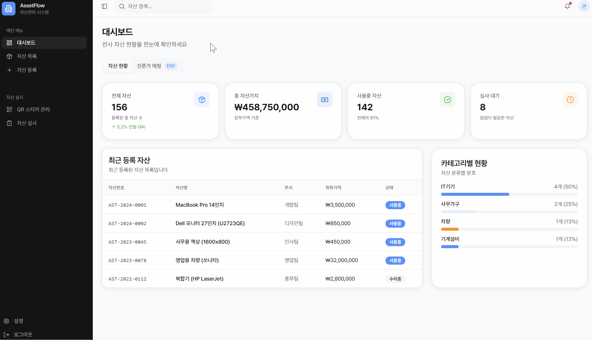 Asset management demo